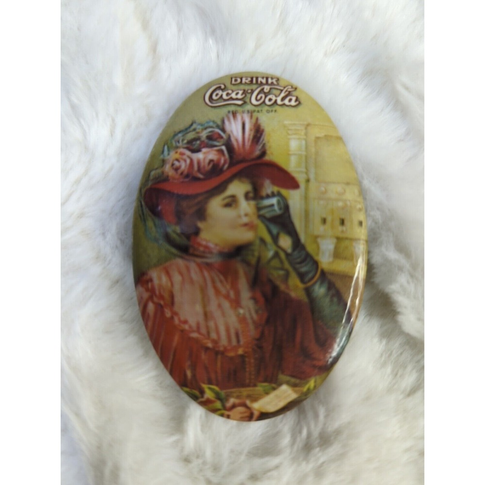 VTG 1973 Drink Coca Cola‎ Advertising small Pocket Mirror